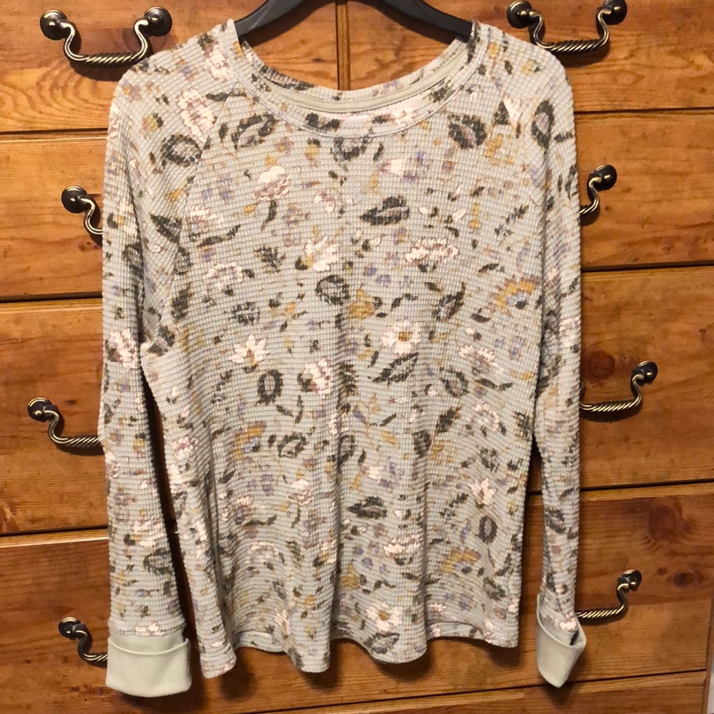 Women’s floral thermal shirt top Target Knox Rose